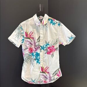 Bonobos Men's Riviera Short Sleeve Floral Shirt